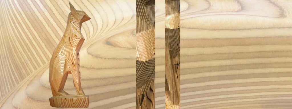 Pièce unique œuvre design en bois . 2018 par ATELIER FALHER